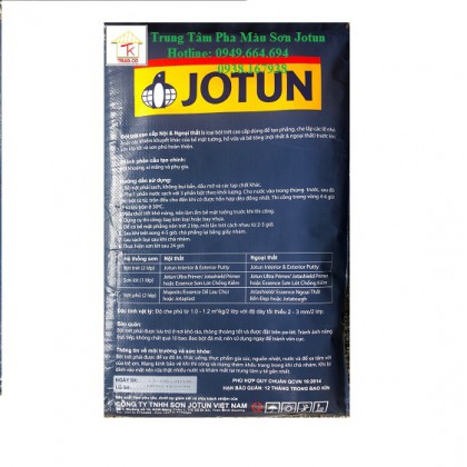 Bột trét Jotun cao cấp trong nhà và ngoài trời - Màu Trắng - Bao 40 kg