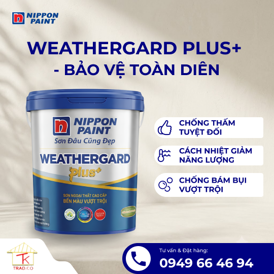 Sơn Ngoài Trời Nippon Weatherguard Plus