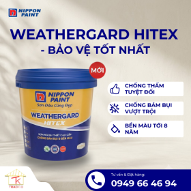 Sơn Ngoại Thất Nippon WeatherGard Hitex Siêu Bóng 15L