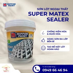 Sơn Lót Nippon Super Matex Sealer Chống Kiềm Ngoại Thất 17L