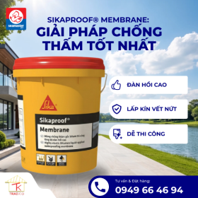 Sikaproof Membrane – Màng Chống Thấm Bitum Polymer Gốc Nước Dạng Lỏng