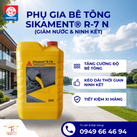 Sikament R7 – Phụ Gia Siêu Dẻo Chống Thấm Cho Bê Tông Mác Cao