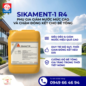 Sikament R4 – Phụ Gia Chống Thấm Trộn Vào Bê Tông