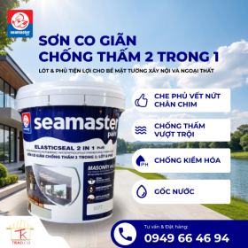Sơn Chống Thấm Tường Ngoài Trời Seamaster 8577 2in1 Lót và Phủ