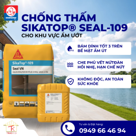 SikaTop 109 Seal – Vữa Chống Thấm Sàn, Mái, Sân Thượng