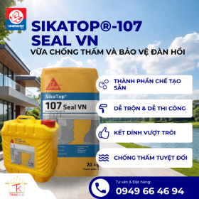 SikaTop 107 Seal – Vữa Chống Thấm 2 Thành Phần
