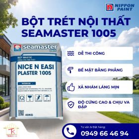 Bột trét tường nội thất Seamaster 1005 cao cấp bao 40kg