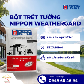 Bột Trét Tường Nippon WeatherGard Skimcoat Ngoại Thất 40Kg