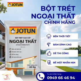 Bột Trét Ngoài Trời Jotun Xám Bao 40kg
