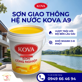 Sơn Phản Quang Giao Thông KOVA A9 - Màu (Đỏ Vàng Đen Trắng)