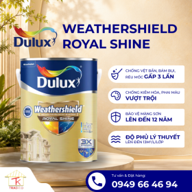 Sơn Ngoại Thất Dulux Weathershield Royal Shine RS86 5L
