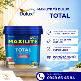 Sơn nước nội thất Maxilite Total từ Dulux Bề mặt Bóng Mờ