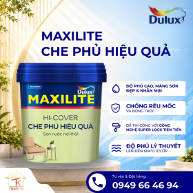Sơn nước nội thất Maxilite Che Phủ Hiệu Quả từ Dulux