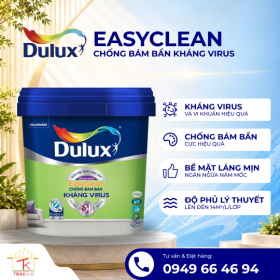 Sơn Dulux EasyClean Chống Bám Bẩn Kháng Virus Mờ (E016M)