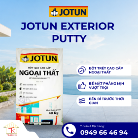 Bột trét Jotun ngoại thất màu xám cao cấp (40kg)