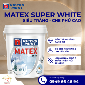 Sơn Nippon Matex Super White Nội Thất