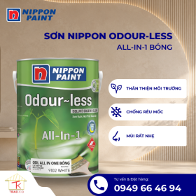 Sơn Nippon Nội Thất Odour-less All-in-1 Bóng