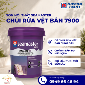 Sơn Nội Thất Seamaster 7900 Ecolite Easy to Clean Chùi Rửa Vết Bẩn