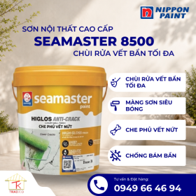 Seamaster 8500 Higlos Anti Crack Sơn Nội Thất Che Phủ Vết Nứt, Chùi Rửa Vết Bẩn