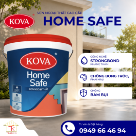 Sơn ngoại thất cao cấp KOVA Home Safe (Bóng Mờ - Nền S,T,D,A)
