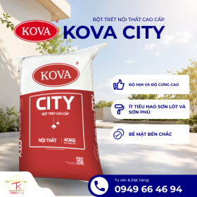 Bột trét nội thất  cao cấp KOVA CITY
