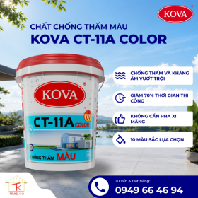 Sơn Chống Thấm Sân Thượng KOVA CT-11A PU Sàn Mái 20kg